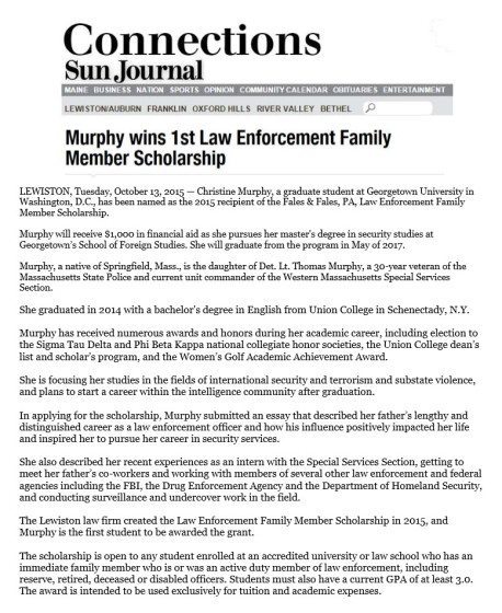 Maine Law Enforcement Family Member Scholarship