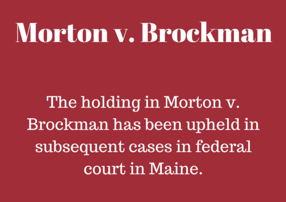 Morton v. Brockman seatbelt negligence case