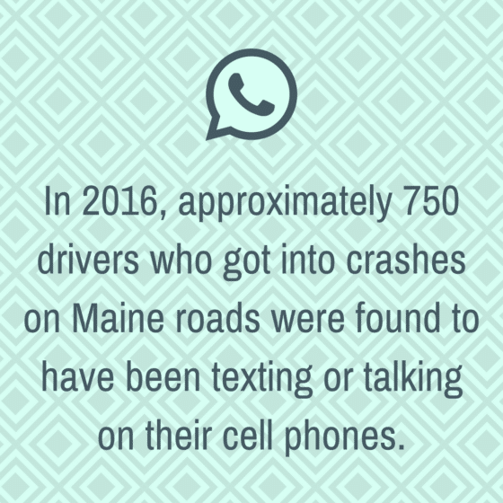 Maine distracted driving statistic