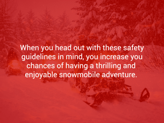 snowmobile adventure safety guidelines